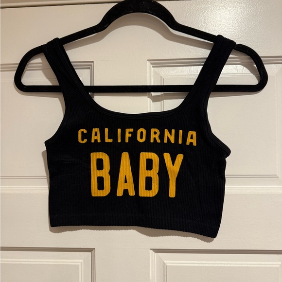 SWANK Black Ribbed Tank Top - Picture 2 of 4